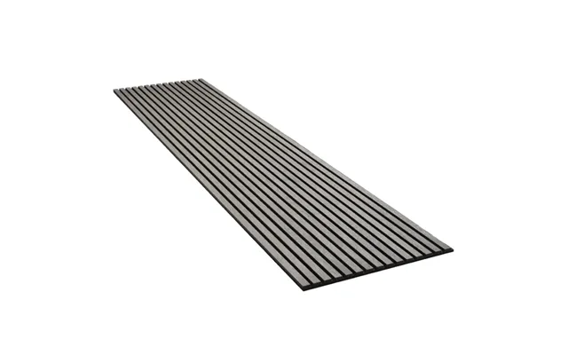 Acupanel 2400x600 Eg Grå Ubehandlet Sort Mdf - Sort Filt Fsc 70% Mix
