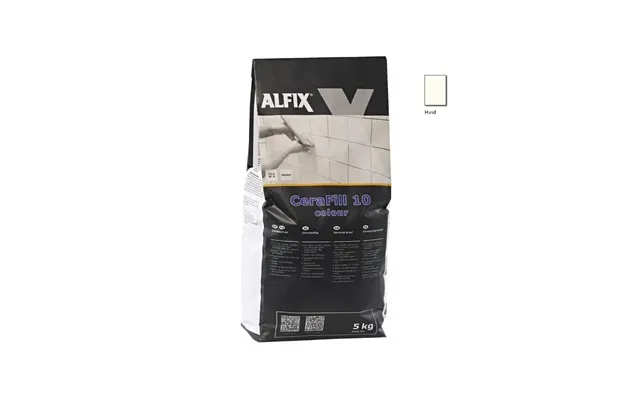 Alfix Cerafill 10 Colour Hvid - 5 Kg