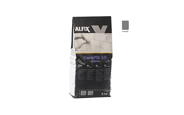 Alfix Cerafill 10 Colour Koksgrå - 5 Kg