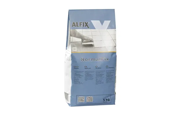 Alfix Normal Fliseklæber 5 Kg Lysegrå