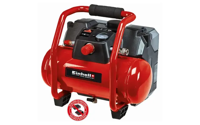 Einhell Te-ac 36 6 8 Li Of Akku Kompressor Med Tilbehør 8 Bar 6 Liter 2x18v U Batteri Og Lader