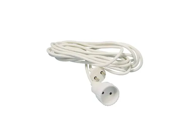 Forlængerledning 5m 2x1,5 Mm2 Hvid - 820014