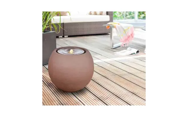 Garden Fountain Ball Led - Rusty Color