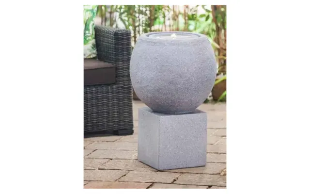 Garden Fountain Base Cube - Granite Color
