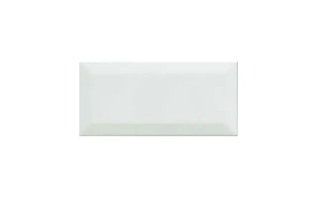 Metro Biselado Hvid Blank Facet 10x20 Cm