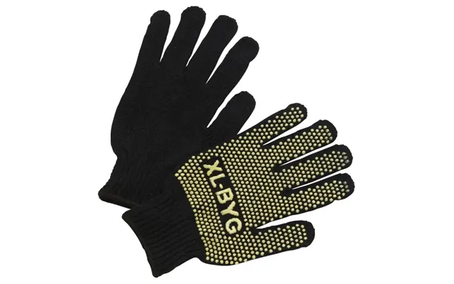 Ox-on Strikhandske M Dots Og Logo Sort
