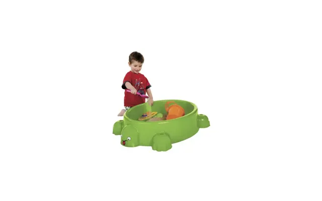 Paradiso Toys Sandkasse I Plast, Skildpadde Med Låg Smil, Grøn - 805-494