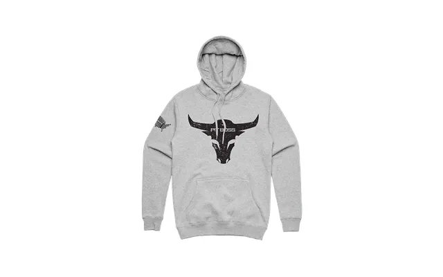 Pitboss Bull Hoody, Grey Heather - Men