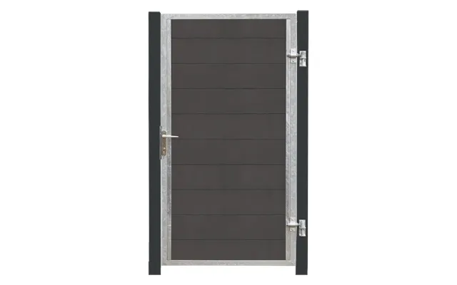 Plus Futura Kompositlåge Hi 99×180 Cm 16 Cm Gråsorte Stålstolper - 17564-21