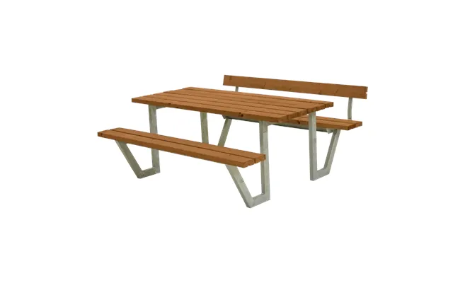Plus Wega Bord Bænkesæt M 1 Ryglæn 177 Cm - Teak
