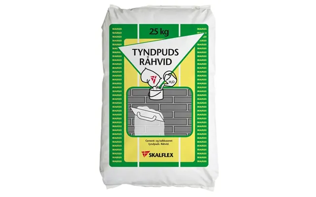 Skalflex Tyndpuds Råhvid Hvid 25kg - Udg.