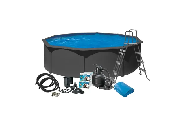 Swim & Fun Pool Basic 120 Ø460 Cm - Antracitgrå
