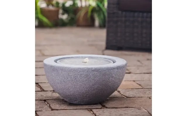 Vandsten Halv Kugle Led 50x50x25cm - Granit