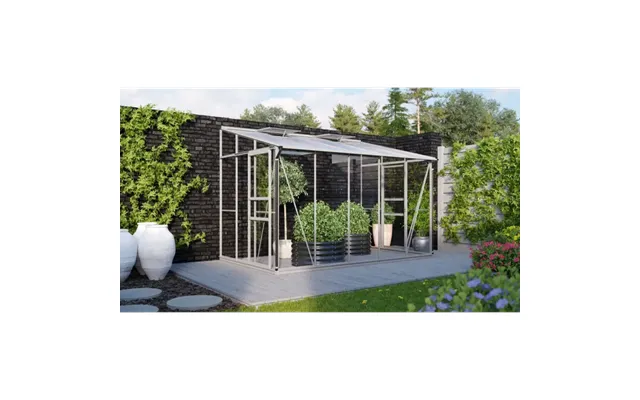 Vitavia Ida 6500 Alu M Sokkel Drivhus 3mm Delt Glas 6mm Polytag