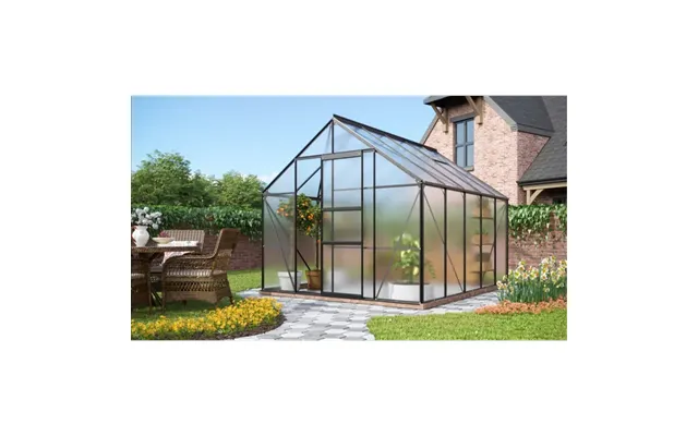 Vitavia Merkur 8300 Sort Drivhus 6mm Poly M Sokkel