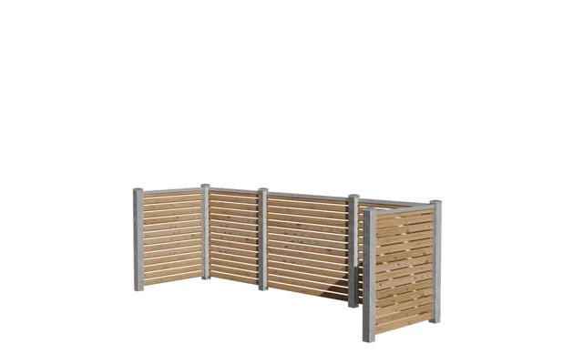 Wimex Skraldeskjul Firdobbelt Trend Classic Rombe S17 Termotræ Galv