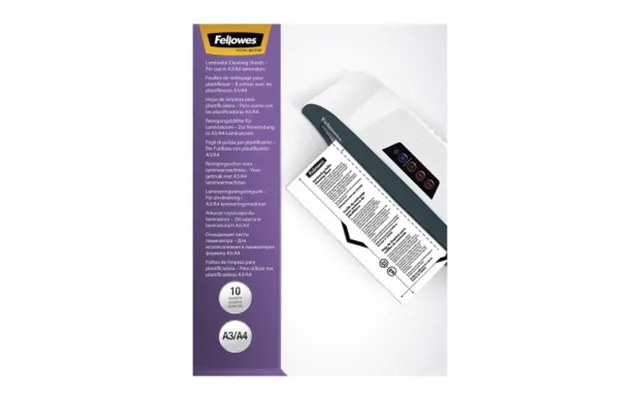 Fellowes Fellowes Laminering Rengøringsark 10 Ark 116006 Modsvarer N A