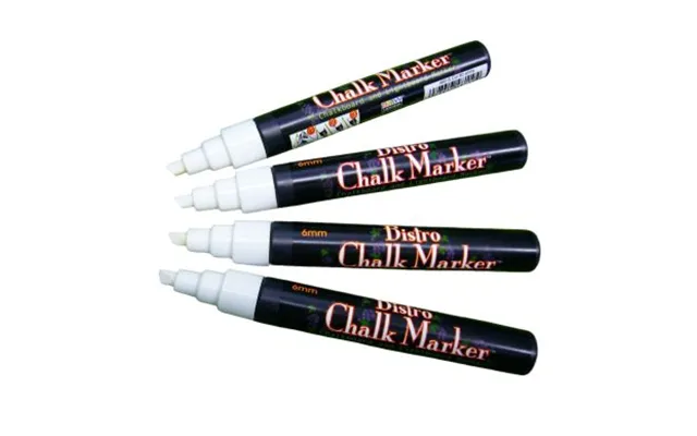Other Blackboard Chalk Marker Hvid Skrå Spids - 4 Stk. 752481480108 Modsvarer N A