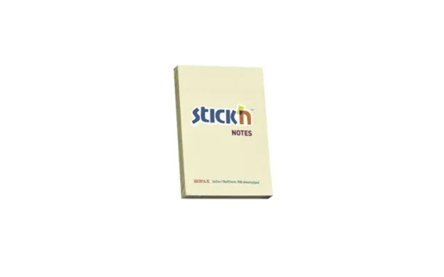 Stick'n Stick'n Notesblok 76x51 100 Blad Pastel Gul 4712759210062 Modsvarer N A