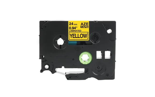 Brother Tze651 Tape Sort Tekst På Gul Tape 24mm X 8m Uoriginal product image