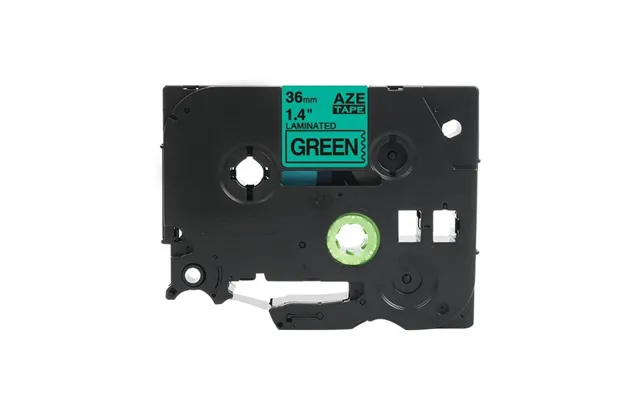 Brother Tze761 Tape Sort Tekst På Grøn Tape 36mm X 8m Uoriginal