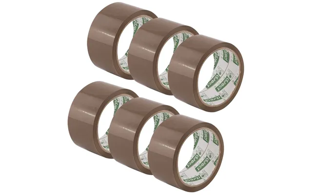 Brun Pakketape 6 Stk Brun - 48mm X 50m