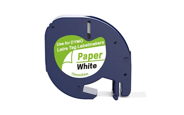 Dymo 91200 91220 Sort På Hvid Papirtape 12 Mm S0721510 - Kompatibel