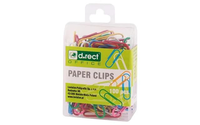 Papir Clips 28 Mm 12 - 100 Stk. Farvet
