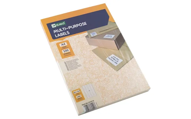 Universaletiketter 44 Labels Pr Ark 48.5 X 25.4mm 100 Ark 100 Labels I Alt