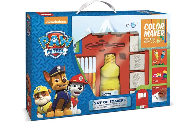Farve Og Malesæt Paw Patrol - Dreng