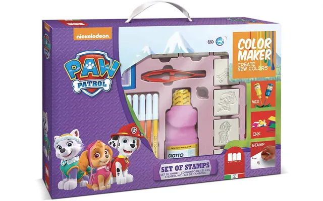 Farve Og Malesæt Paw Patrol - Pige