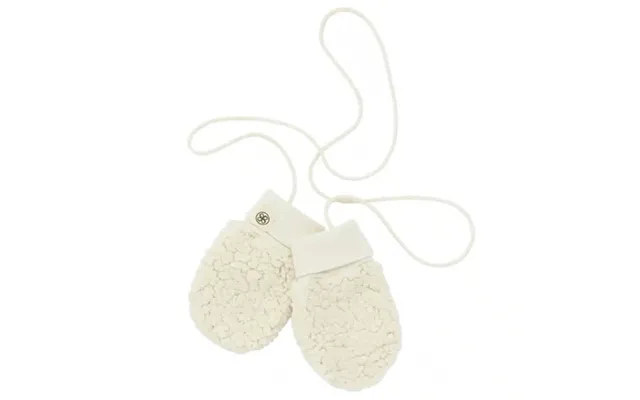 Teddy Mittens - Off White 6-12m