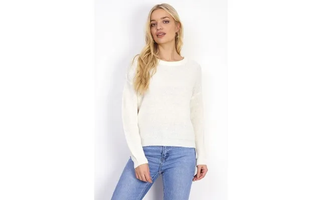 Brave Soul Dame Strik Trøje Lk-230willow - Off White