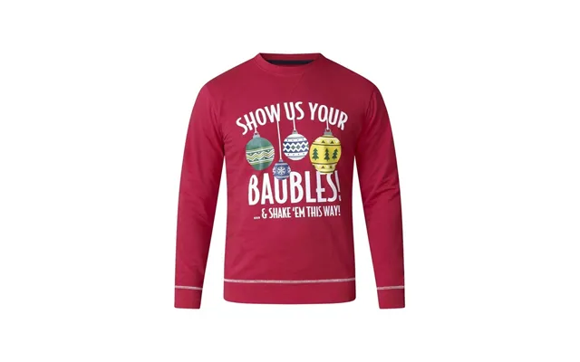 D555 Herre Sweatshirt Baubles - Red