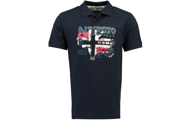 Geographical Norway Herre Polo Ketchup - Navy