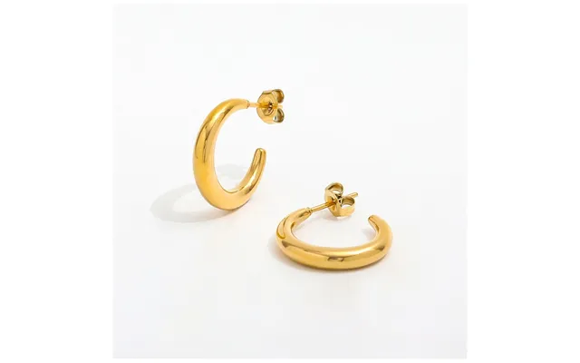 Muun Studios Sleek Hoops Ørering 18k Guldbelagt Oe401 - Guld