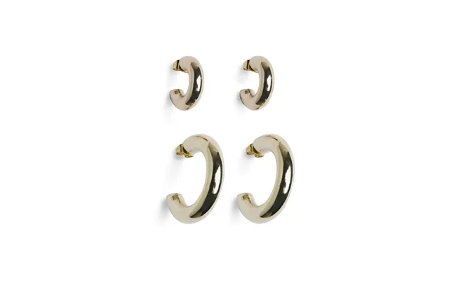 Pieces Dame Øreringe Pcnikoline 2-pack - Gold Colour
