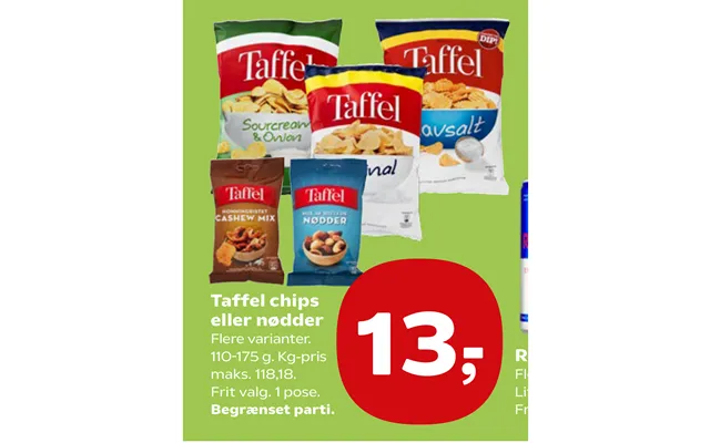 Taffel Chips Eller Nødder product image