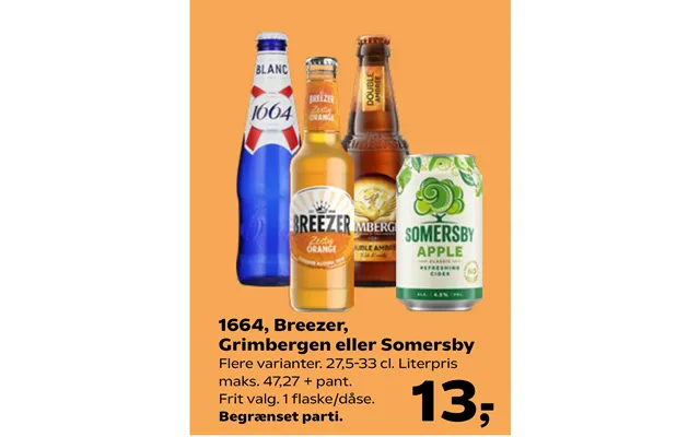 1664, Breezer, grimbergen or somersby product image