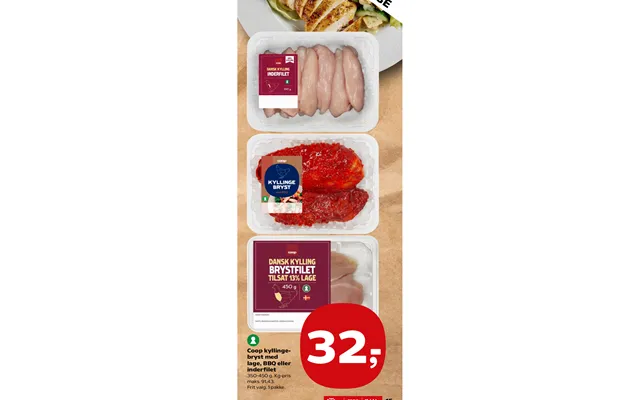 Coop Kyllingebryst Med Lage, Bbq Eller Inderfilet product image