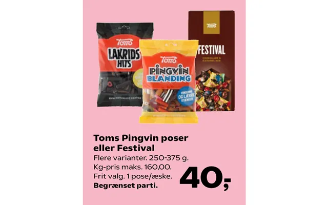 Toms penguin bags or festival product image