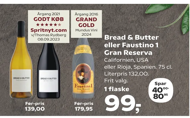 Bread & Butter Eller Faustino 1 Gran Reserva product image