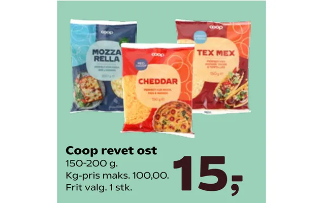Coop grated cheese product image