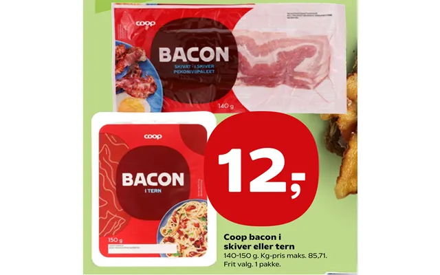 Coop bacon in slices or cubes product image