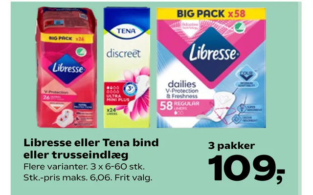 Nana or tena volume or pantyliners product image