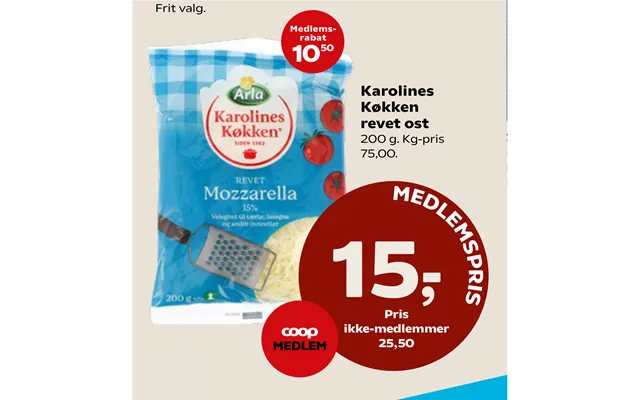Karolines kitchen grated cheese product image