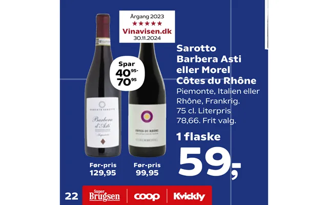 Sarotto Barbera Asti Eller Morel Côtes Du Rhône product image
