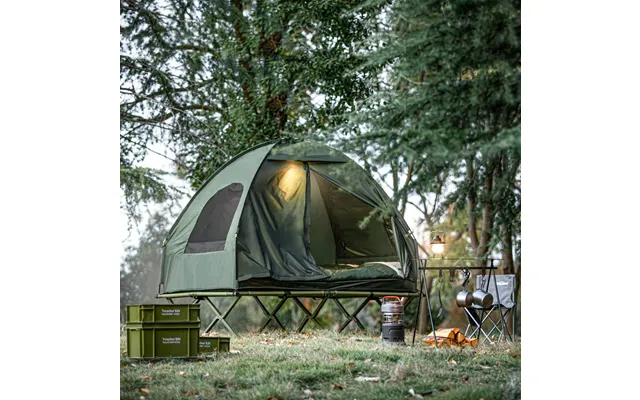 Campingtelt Med Luftmadras - Plads Til 2-personer