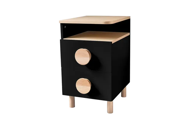 Dabi Bedside Table 41x50cm Left Justified Black product image