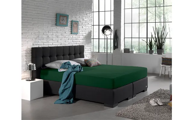 Single Jersey 135 Gr. Lagen Botanisk Grøn 160 180 X 200 Cm
